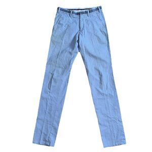 Massimo Dutti Men's Pants Size 30 Blue Casual Fit Chino Cotton Blend MB
